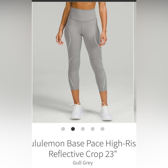 Lululemon Base Pace High-Rise Reflective Crop 23